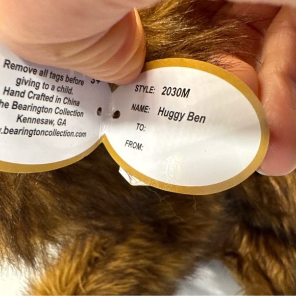 Bearington Bears Plush Bear ~ HUGGY BEN ~ New with tags - Picture 10 of 11